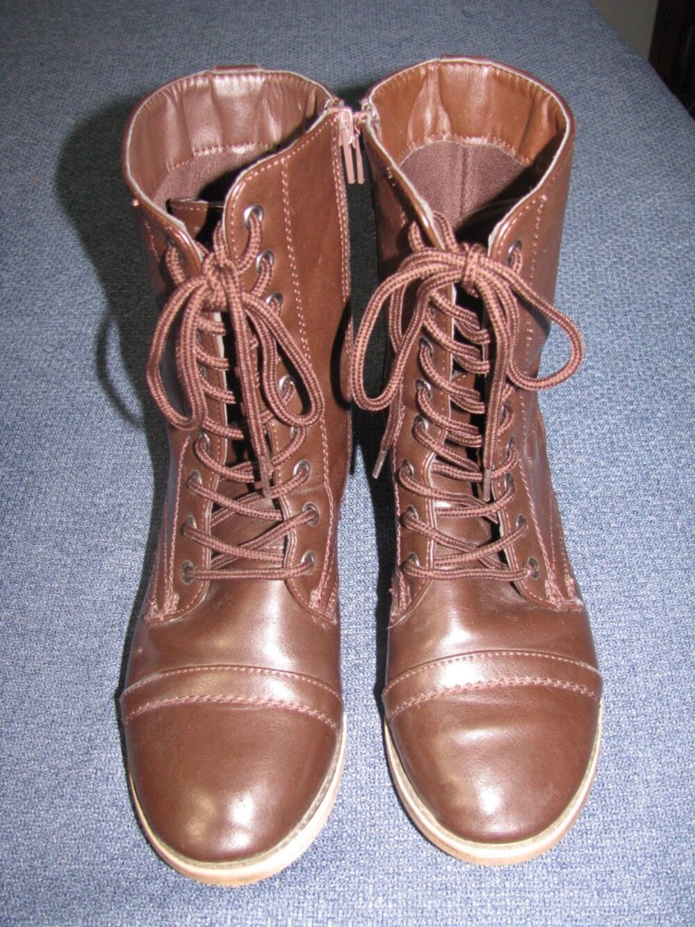 Avery BR mid‑calf combat‑style boots with lace‑up front 6